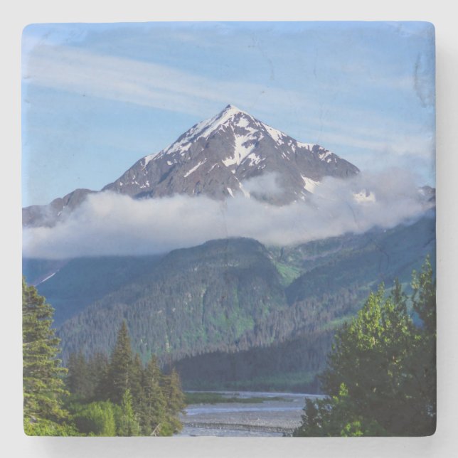 Weg durch Alaska Steinuntersetzer (Vorderseite)