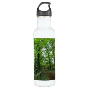 Weg durch den grünen Wald Edelstahlflasche