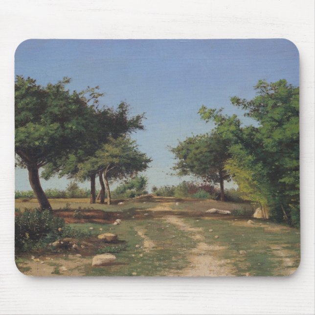 Weg durch die Apfelbäume Mousepad (Vorne)