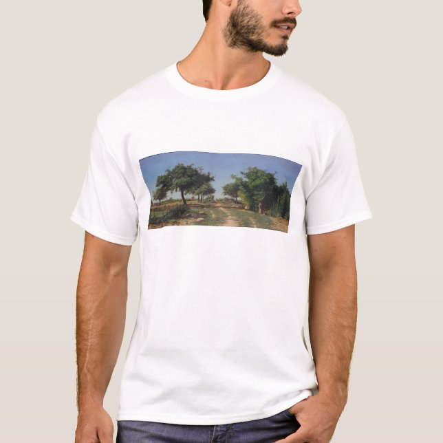 Weg durch die Apfelbäume T-Shirt (Vorderseite)