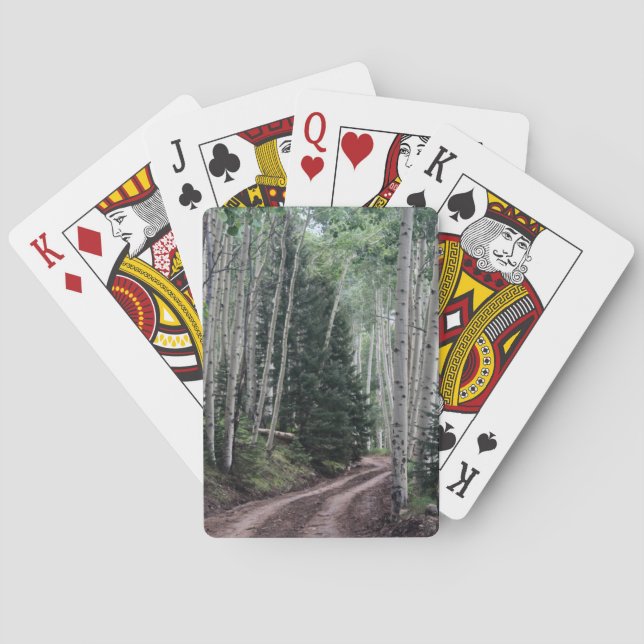 Weg durch die Birke Spielkarten (Rückseite)
