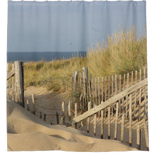 Weg durch die Dünen, zum des Punkt-Strandes zu Duschvorhang