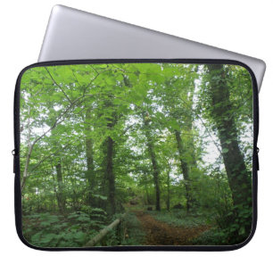 Weg durch die Green Forest Laptop Tasche