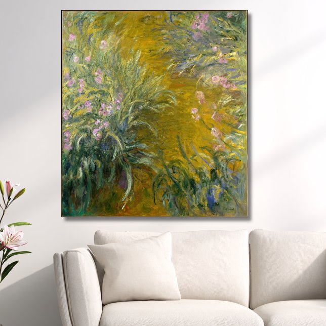 Weg durch die Iren, Monet Leinwanddruck (Von Creator hochgeladen)