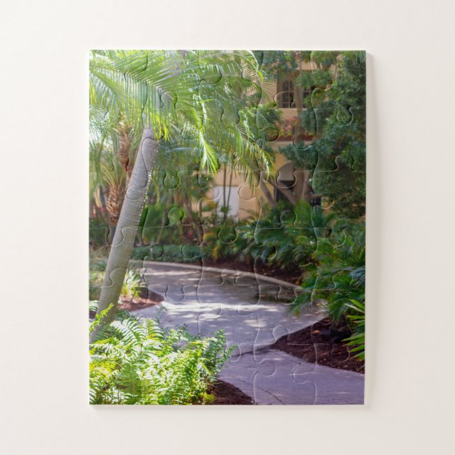 Weg durch die Palmen von Florida Puzzle (Vertikal)
