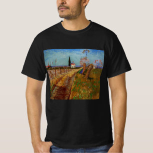 Weg durch ein Feld, Weiden von Vincent van Gogh T-Shirt