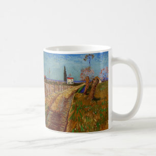 Weg durch ein Feld, Weiden von Vincent van Gogh Tasse