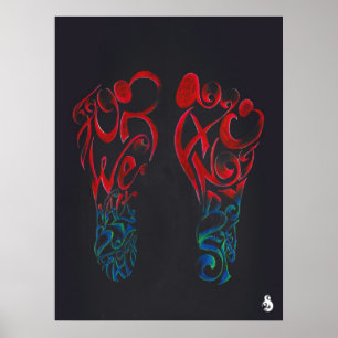Weg durch Glauben (Schwarzes) Poster