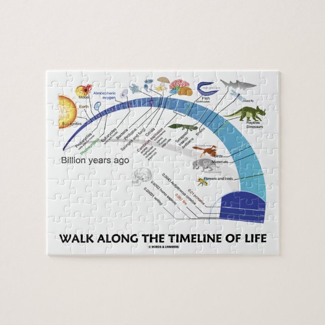 Weg entlang dem Timeline der Puzzle (Horizontal)