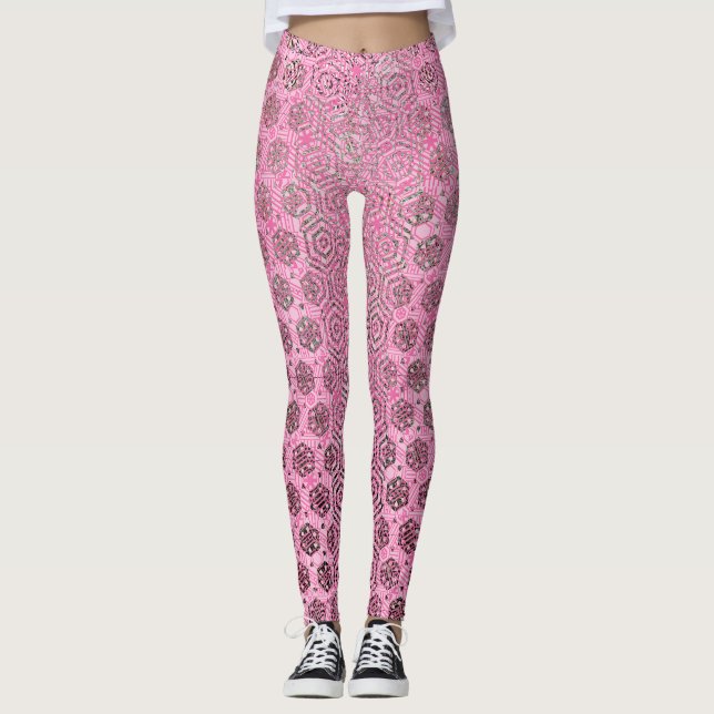Weg gefegt im Rosa Leggings (Vorderseite)
