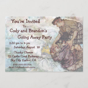 Weg gehen Party Einladungfairytale-Riese-Sätze Einladung