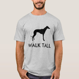 Weg-hoher Windhund-Silhouette-T - Shirt