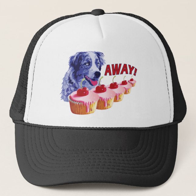 Weg Hypnotized - Flecke der Kuchen-Hund -! Truckerkappe (Vorderseite)