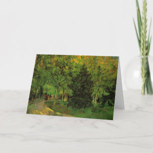 Weg im öffentlichen Garten, Arles von Vincent van  Karte