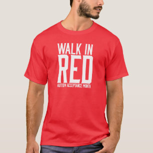 Weg im roten T-Shirt