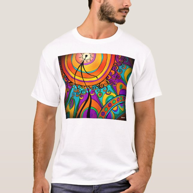 Weg im Sun-Weiß-T - Shirt (Vorderseite)