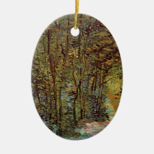 Weg im Wald von Vincent van Gogh Keramikornament