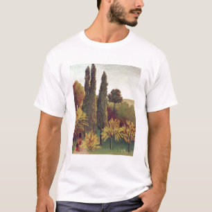 Weg in den Buttes Chaumont Park, Paris, 1908 (Öl T-Shirt