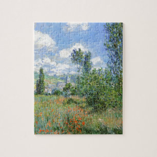 Weg in den Mohnfeldern - Claude Monet Puzzle