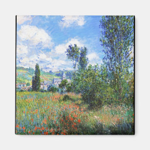 Weg in der Mohnblume fängt St Martin Claude Monet Magnet