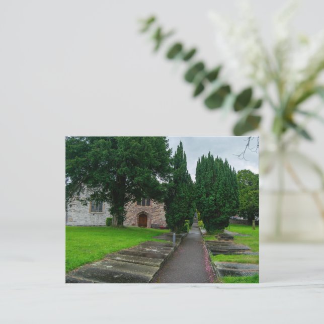 Weg in die Geschichte: Pfarrkirche St. Asaph, Wale Postkarte (Stehend Vorderseite)