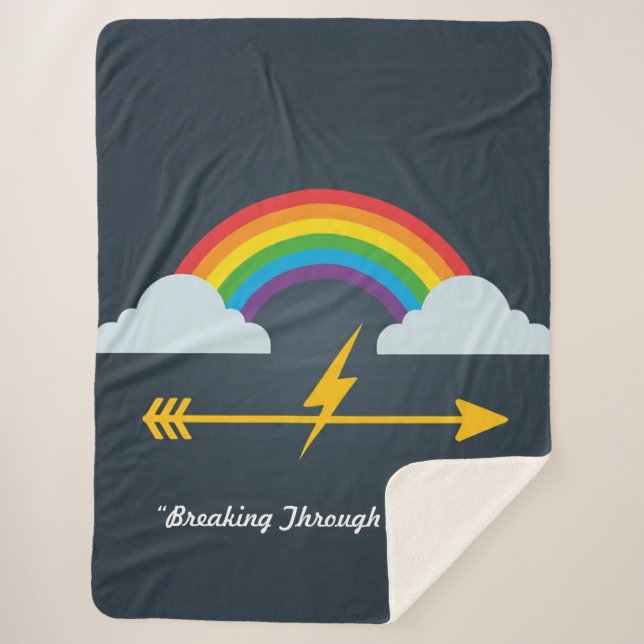 "Weg in die Hoffnung" Sherpadecke (Vorderseite)