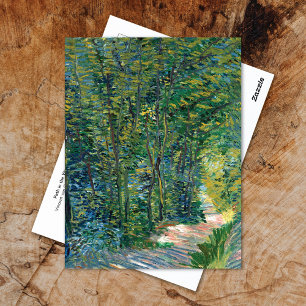 Weg in Woods Vincent van Gogh Postkarte