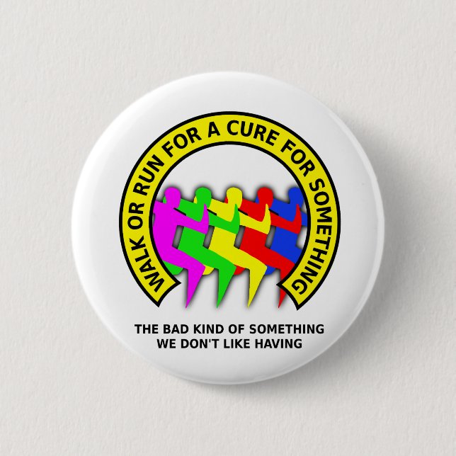 Weg-Lauf für den Heilungs-lustigen Button (Vorderseite)