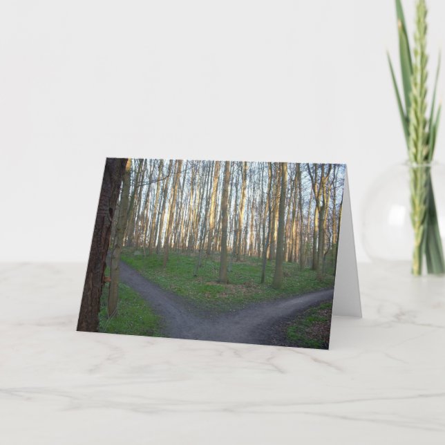 Weg läuft - Wahlen auseinander Karte (Vorderseite)