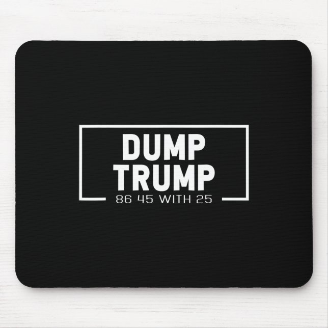 Weg mit Trump 86 45 Mit 25 Anklage Potus Politisch Mousepad (Vorne)