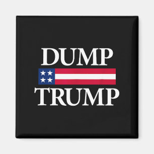 Weg mit Trump-Shirts schwarz Unisex modern politis Magnet