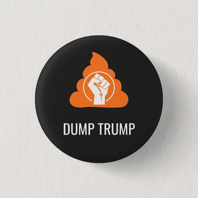 WEG MIT TRUMP T-Shirt Button (Vorderseite)