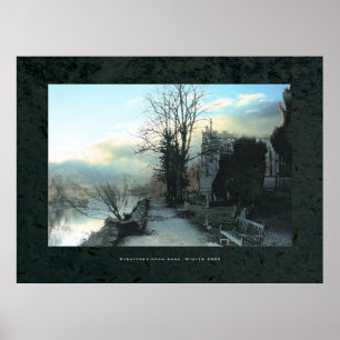 Weg neben dem Fluss Avon an Stratford. Poster
