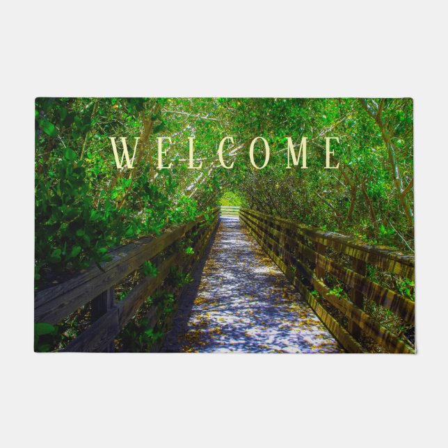Weg unter der Baumkanopie Fußmatte (Vorderseite)