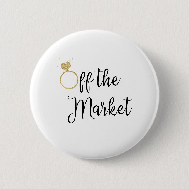 weg vom Markt Button (Vorderseite)