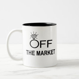 Weg vom Markt Zweifarbige Tasse