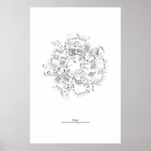 Weg vom Personal: Allegro (Schwarzes) Poster