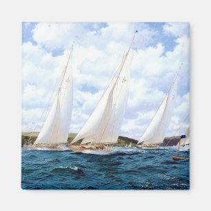 Weg vom Uferlaufen Magnet