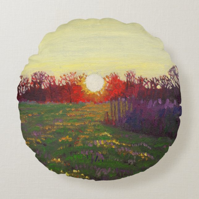 Weg von Licht 2013 Rundes Kissen (Vorderseite)