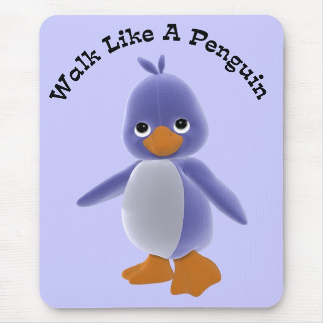 Weg wie ein Pinguin Mousepad (Vorne)