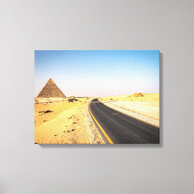 Weg zu den Pyramiden Leinwanddruck (Vorderseite)