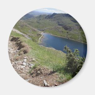 Weg zu Snowdon der höchste Berg in England Magnet