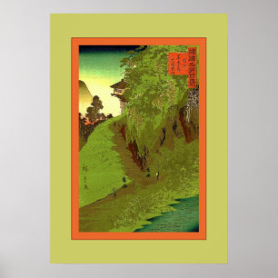 Weg zu Zenkoji Tempel ~ Vintagem Japaner Poster