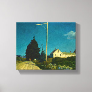 Weg zum Jones House von Newell Convers Wyeth Leinwanddruck