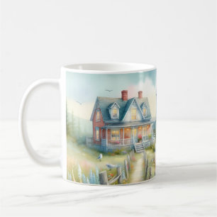 Weg zum Lighthouse Coastal Cottage Kaffeetasse