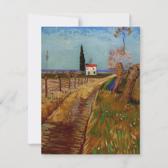 Weg zum Ocean Impressionist Acrylics Feiertagskarte (Vorderseite)