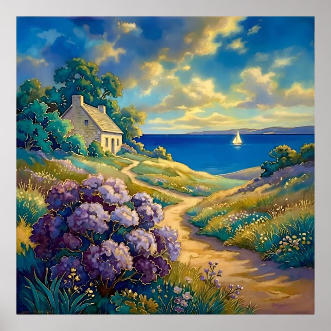 Weg zum stillen See Poster (Vorne)