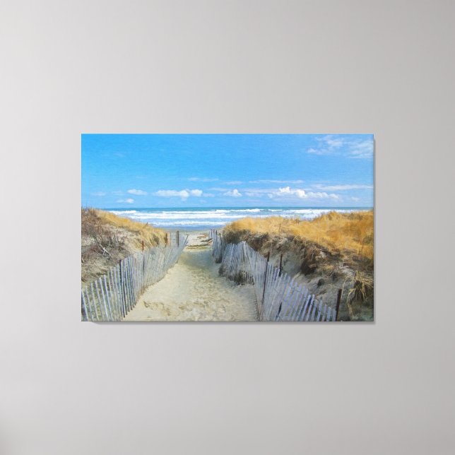 Weg zum Strand Leinwanddruck (Vorderseite)