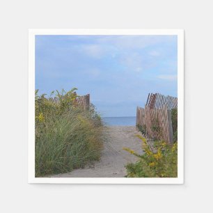Weg zum Strand von Napkin Serviette