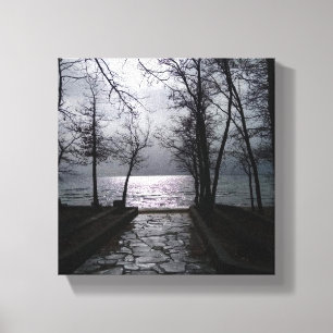 Weg zum Tahoe-See Leinwanddruck